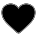 Microsoft 🖤 Black Heart Emoji