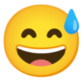 Google 😅 Sweat Emoji