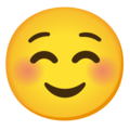 Google ☺️ Smiley Blushing Emoji