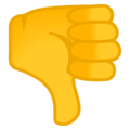 Google 👎 Thumbs Down Emoji