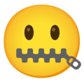 Google 🤐 Zipper Mouth Emoji