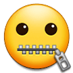 Samsung 🤐 Zipper Mouth Emoji