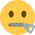 Twitter 🤐 Zipper Mouth Emoji