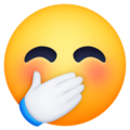 Facebook 🤭 Hand Over Mouth Emoji
