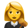 Apple 👩‍⚖️🧑‍⚖️‍📝 Lawyer Emoji