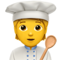 Apple 🧑‍🍳👨‍🍳👩‍🍳 Cook Emoji