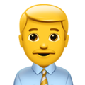 Apple 🧑‍💼👨‍💼👩‍💼 Businessman Emoji