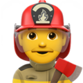 Apple 👨‍🚒👩‍🚒 Fireman Emoji