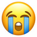 Apple 😭 Crying Emoji