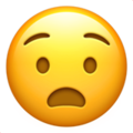 Apple 😧 Anguished Emoji