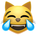 Apple 😹 Cat Laughing Emoji