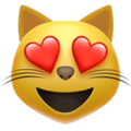 Apple 😻 Cat Heart Eyes Emoji