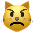 Apple 😾 Cat Pouting Emoji