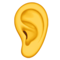 Apple 👂 Listening Emoji