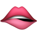 Apple 🫦 Lip Bite Emoji