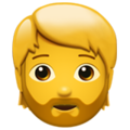 Apple 🧔 Beard Emoji