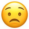 Apple 😟 Worried Emoji