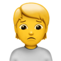 Apple 🙍🙍‍♂️🙍‍♀️ Frown Emoji