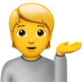 Apple 💁💁‍♂️💁‍♀️ Hair Flipping Emoji