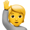 Apple 🙋🙋‍♂️🙋‍♀️ Hand Raise Emoji