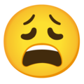 Google 😩 Weary Emoji