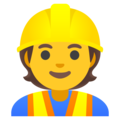 Google 👷👷‍♂️👷‍♀️ Worker Emoji