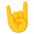 Google 🤘 Rock On Emoji