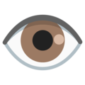Google 👁️ Red Eye Emoji