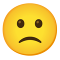 Google 🙁 Slightly Frowning Emoji
