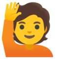Google 🙋🙋‍♂️🙋‍♀️ Hand Raise Emoji