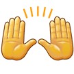 Samsung 🙌 Hands Up Emoji