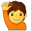 Samsung 🙋🙋‍♂️🙋‍♀️ Hand Raise Emoji