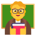 Microsoft 🧑‍🏫👨‍🏫👩‍🏫 Teacher Emoji
