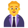 Microsoft 🧑‍💼👨‍💼👩‍💼 Businessman Emoji