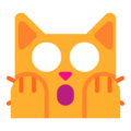 Microsoft 🙀 Shocked Cat Emoji