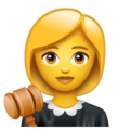 Whatsapp 👩‍⚖️🧑‍⚖️‍📝 Lawyer Emoji