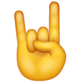 Whatsapp 🤘 Rock On Emoji