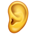Whatsapp 👂 Listening Emoji