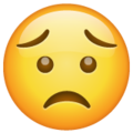 Whatsapp 😟 Worried Emoji