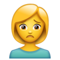 Whatsapp 🙍🙍‍♂️🙍‍♀️ Frown Emoji
