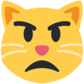 Twitter 😾 Cat Pouting Emoji
