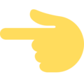 Twitter 👈 Point Left Emoji