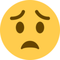 Twitter 😟 Worried Emoji