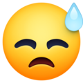 Facebook 😓 Cold Sweat Emoji