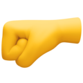 Facebook 🤛 Left-Facing Fist Emoji