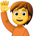 Facebook 🙋🙋‍♂️🙋‍♀️ Hand Raise Emoji