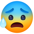Facebook 😰 Anxious Emoji