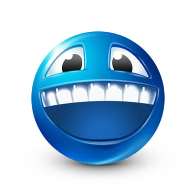 Blue Face Emoji
